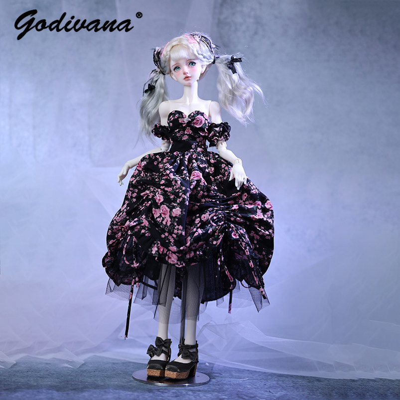 Vestido para muñeca BJD de 1/4 - Midi Skirt Floral reseña y precio